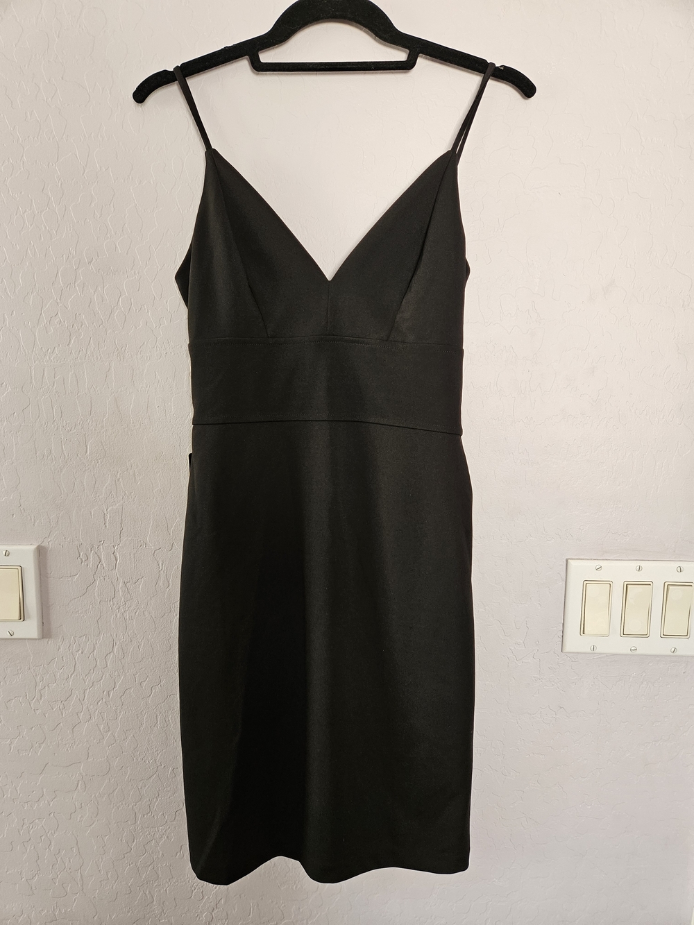 Express Black Spaghetti Strap Mini Dress